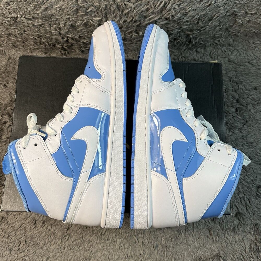 NIKE Air Jordan 1 Mid SE White/Legend Blue FZ2142 114 MEN'S SIZE 11.5 With Box - Picture 4 of 10